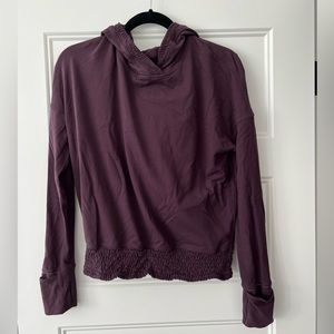 Lululemon Purple Thin Hoodie with Ruffles